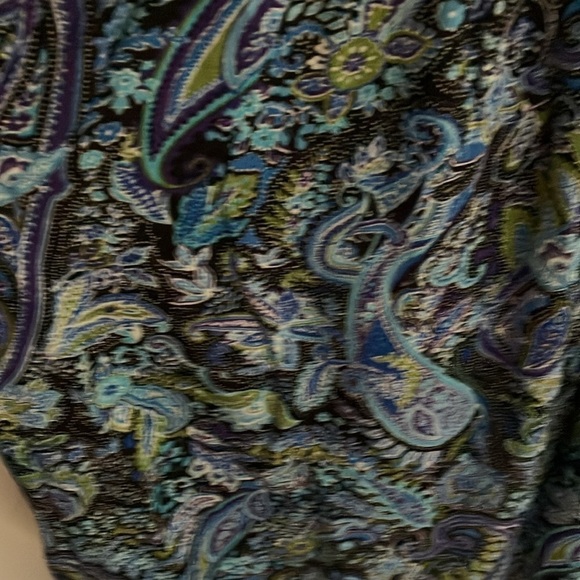 Lascana: Elastic Off the Shoulder (with straps) Blue Paisley Midi Dress- 14 - Picture 12 of 16